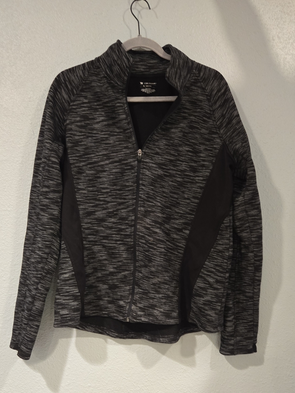 Women’s Full-Zip Heathered Active Jacket - Black/Grey